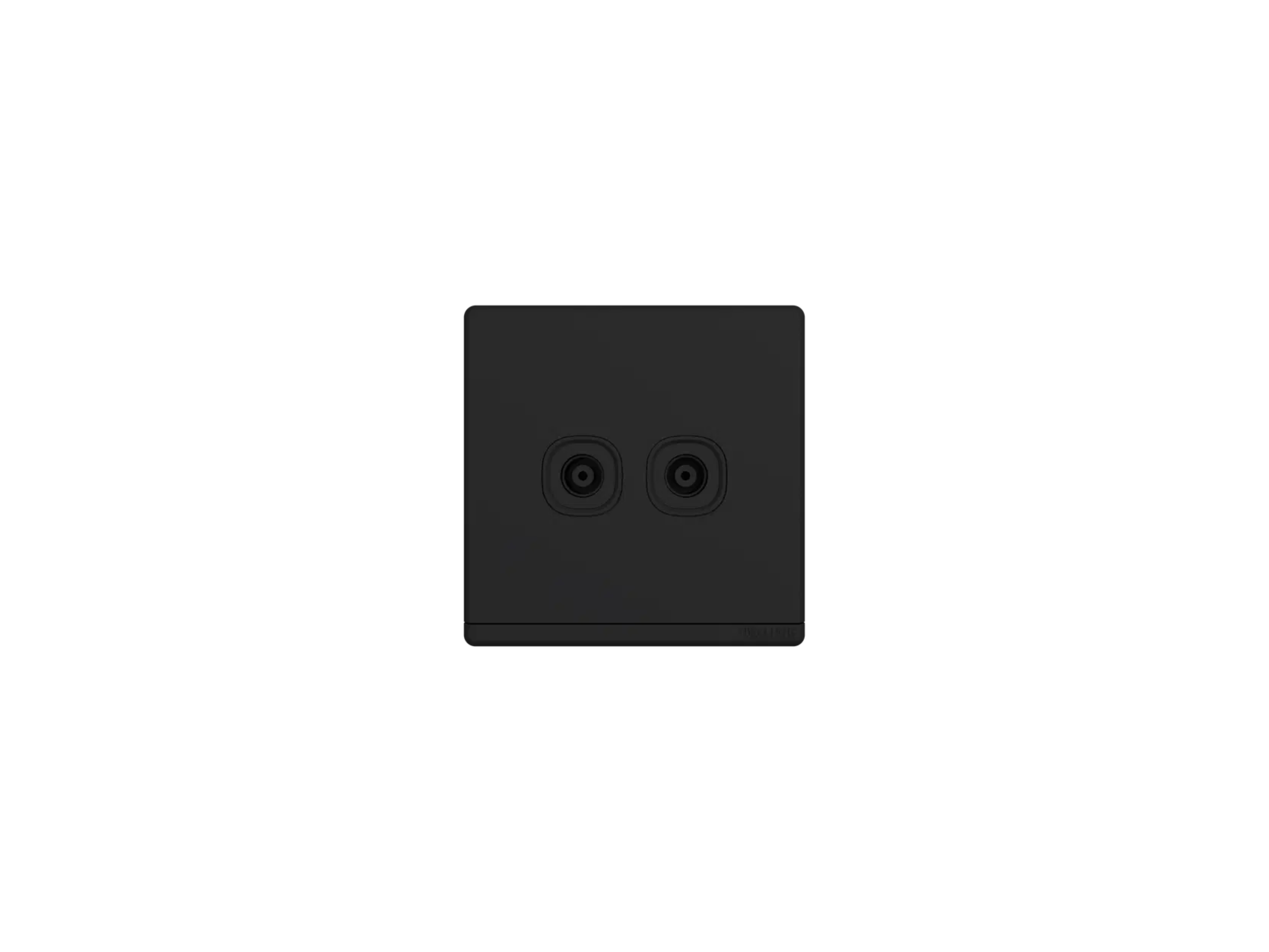 ODESSA 2G 75 OHM TV SOCKET BLACK